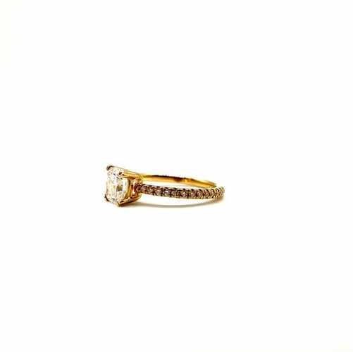 Bague 52 Solitaire - Bague en or rose et diamant 1,01 ct 58 Facettes