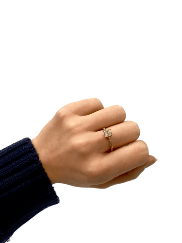 Bague 52 Solitaire - Bague en or rose et diamant 1,01 ct 58 Facettes