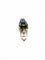 Boucles d'oreilles Art déco - Clip de revers en platine et or blanc 18k, diamants et saphirs 58 Facettes