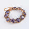 Bracelet Bracelet ligne de pierres en or jaune 14 ct et améthystes 58 Facettes 1