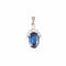 Pendentif Pendentif saphir et diamants en platine et or blanc 18 ct 58 Facettes