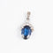 Pendentif Pendentif saphir et diamants en platine et or blanc 18 ct 58 Facettes