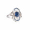 Bague 55 Bague Art déco en platine avec saphirs et diamants 58 Facettes 1