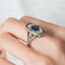 Bague 55 Bague Art déco en platine avec saphirs et diamants 58 Facettes 1
