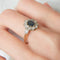 Bague 55 Bague marguerite saphir et diamants en or 18 ct 58 Facettes 1