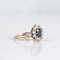 Bague 55 Bague marguerite saphir et diamants en or 18 ct 58 Facettes 1