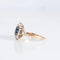 Bague 55 Bague marguerite saphir et diamants en or 18 ct 58 Facettes 1