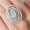 Bague 52 Bague spirale en or blanc 18 ct avec diamants 58 Facettes 1
