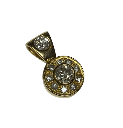Pendentif Pendentif en or jaune 18K et diamants 58 Facettes