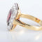 Bague 59 Bague grenat et diamants en or 14K 58 Facettes 220382