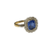 Bague 54 Bague ancienne en or jaune 18K, saphir et diamants 58 Facettes