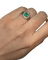 Bague 51 Bague ancienne en or 18K avec émeraude et diamants 58 Facettes