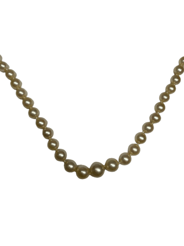 Collier Collier de perles dégradées avec fermoir en or jaune 18K 58 Facettes