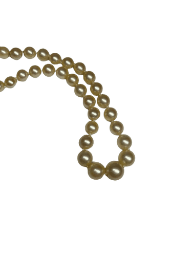 Collier Collier de perles dégradées avec fermoir en or jaune 18K 58 Facettes