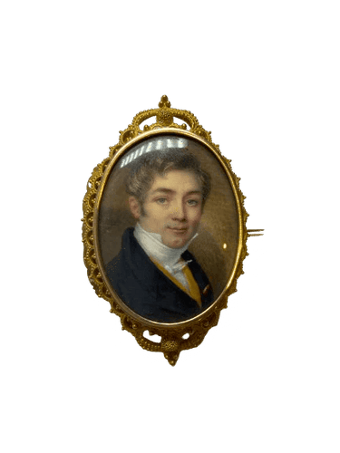 Broche Broche portrait en or 18K et nacre 58 Facettes
