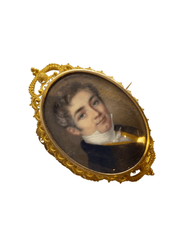 Broche Broche portrait en or 18K et nacre 58 Facettes
