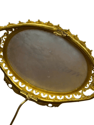 Broche Broche portrait en or 18K et nacre 58 Facettes