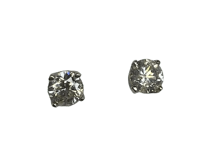 Boucles d'oreilles Boucles d'oreilles puces en or blanc 18K et diamants 58 Facettes
