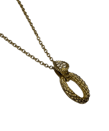 Collier Boucheron Serpent de Bohème - Pendentif sur chaîne en or jaune 18k et diamants 58 Facettes