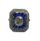 Bague 51 Bague Art déco en or, saphirs et diamants 58 Facettes