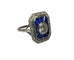 Bague 51 Bague Art déco en or, saphirs et diamants 58 Facettes