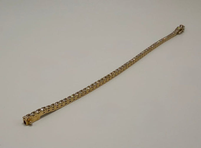 Bracelet Bracelet rivière 54 diamants 2,70 ct en or blanc 18K 58 Facettes 250266
