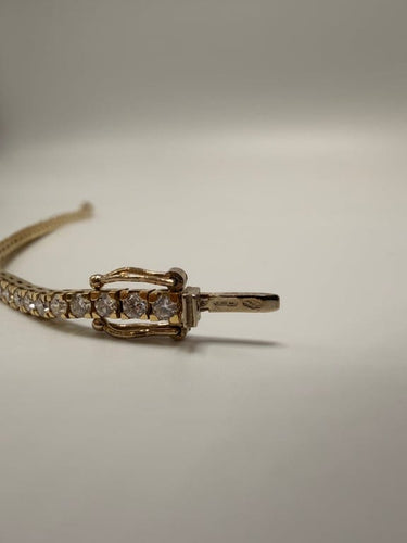 Bracelet Bracelet rivière 54 diamants 2,70 ct en or blanc 18K 58 Facettes 250266