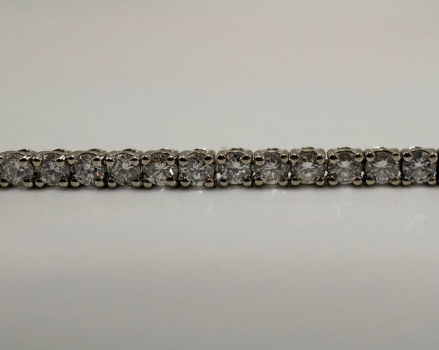 Bracelet Bracelet rivière 64 diamants en or blanc 18K, env. 3 carats 58 Facettes 250237