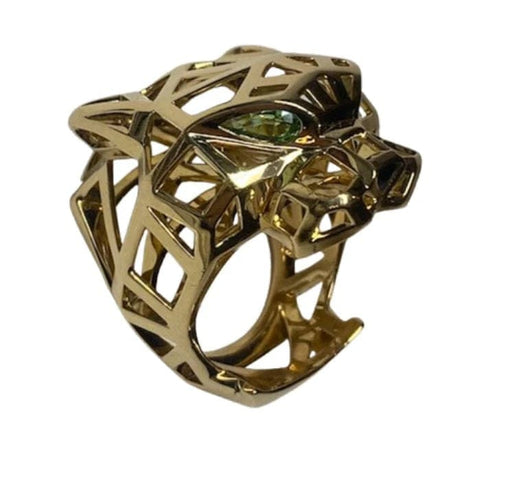 Bague 64 Cartier Panthère - Bague en or jaune 18K grenats tsavorites, onyx 58 Facettes 25076