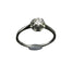Bague 56 Solitaire - Bague en platine avec diamant taille brillant 58 Facettes 1061428