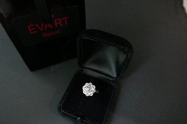 Bague 52 Bague Art déco en or et platine avec diamants 58 Facettes 940184