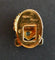 Broche Cartier - Boutonnière coquille Saint-Jacques en or jaune, émeraude 58 Facettes