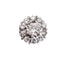 Bague 53 Bague marguerite en or blanc 18 carats et diamants 1 ct 58 Facettes