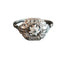 Bague 57 Bague Art déco en or blanc 18 carats, platine et diamants 58 Facettes
