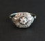 Bague 57 Bague Art déco en or blanc 18 carats, platine et diamants 58 Facettes