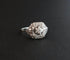 Bague 57 Bague Art déco en or blanc 18 carats, platine et diamants 58 Facettes