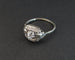 Bague 57 Bague Art déco en or blanc 18 carats, platine et diamants 58 Facettes