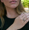 Bague 55.5 Bague entourage en or 18 carats, diamant et saphirs Verneuil 58 Facettes C49-02