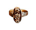 Bague 58 Bague ancienne sertie de diamants en or rose 58 Facettes