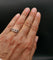 Bague 55.5 Bague gourmette sertie de diamants en or blanc 18 carats 58 Facettes C73-04