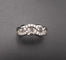 Bague 55.5 Bague gourmette sertie de diamants en or blanc 18 carats 58 Facettes C73-04