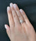 Bague 53 Bague marguerite - Diamants en or blanc 18 carats 58 Facettes