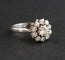 Bague 53 Bague marguerite - Diamants en or blanc 18 carats 58 Facettes