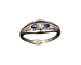 Bague 57 Bague jarretière Art déco en platine et or blanc 18 carats 58 Facettes C19-09