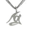 Pendentif Pendentif monogramme Ag en or blanc 18 carats et diamants naturels 58 Facettes PG-201108