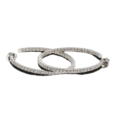Boucles d'oreilles Boucles d'oreilles en or blanc 18 carats et diamants naturels 58 Facettes MG-200621/1