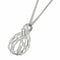 Collier Collier pendentif en or blanc 18 carats avec diamants naturels 58 Facettes IG-200334