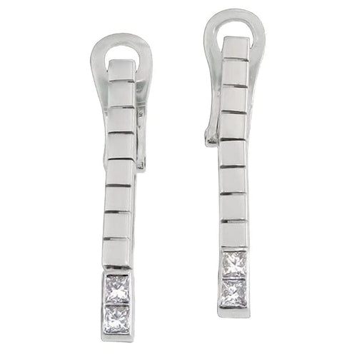Boucles d'oreilles Boucles d’oreilles en or blanc 18 carats et diamants 0,42 ct 58 Facettes MG-200540
