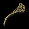 Broche Broche Fleur de rose en or jaune 18 carats et diamants naturels 58 Facettes HG-200132