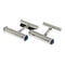 Boutons de manchette Boutons de manchette en lapis-lazuli en or blanc 18 carats 58 Facettes JK-G200070